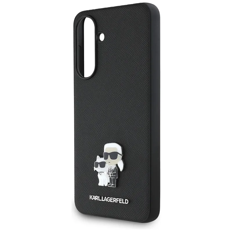 Karl Lagerfeld Saffiano ümbris K&C metallist logoga Samsung Galaxy A36 must