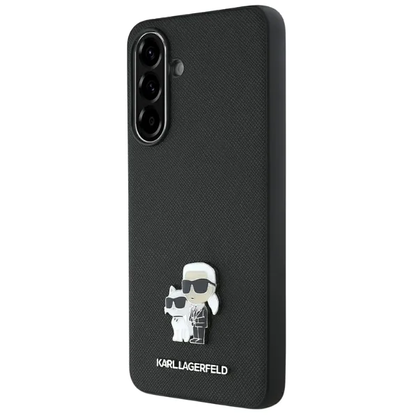 Karl Lagerfeld Saffiano ümbris K&C metallist logoga Samsung Galaxy A36 must