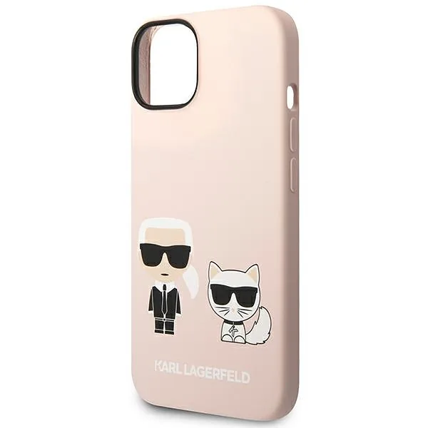 Karl Lagerfeld KLHMP14SSSKCI iPhone 14/ 15 / 13 6,1″ kõvakate heleroosa silikoon Karl &