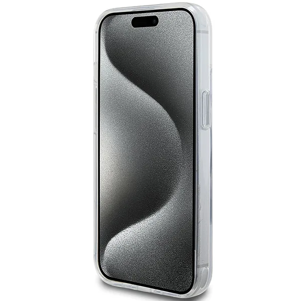 Karl Lagerfeld KLHMP15MHMRSCHH iPhone 15 Plus / 14 Plus 6.7″ valge kõvakaaneline kaitseümbris rõngastugiga Choupett