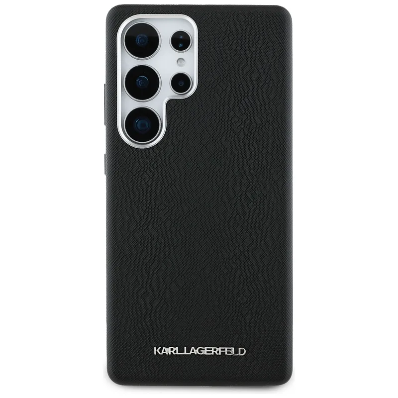 Karl Lagerfeld Saffiano täielikult kaetud pikendatud metallist logo MagSafe ümbris Samsung Galaxy S25 jaoks