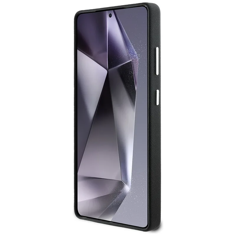 Karl Lagerfeld Saffiano täielikult kaetud pikendatud metallist logo MagSafe ümbris Samsung Galaxy S25 jaoks