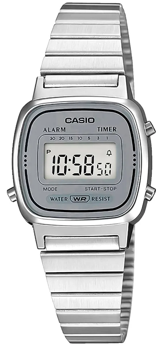 CASIO Vintage LA670WEA-7EF Women's Watch / silver
