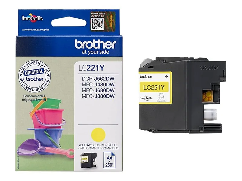 BROTHER LC221Y ink yellow 260 pages