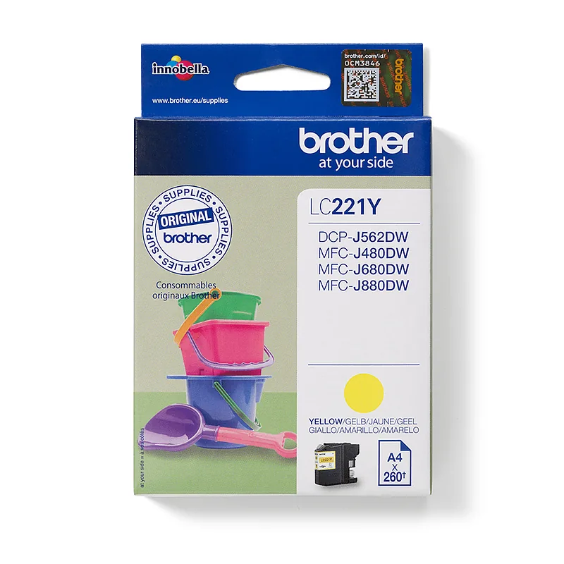 BROTHER LC221Y ink yellow 260 pages