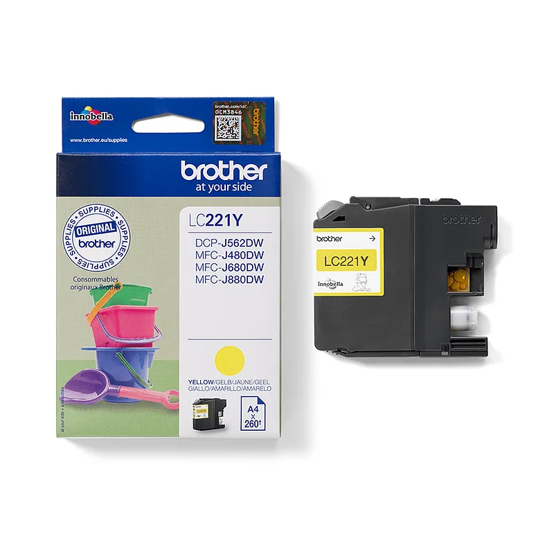 BROTHER LC221Y ink yellow 260 pages