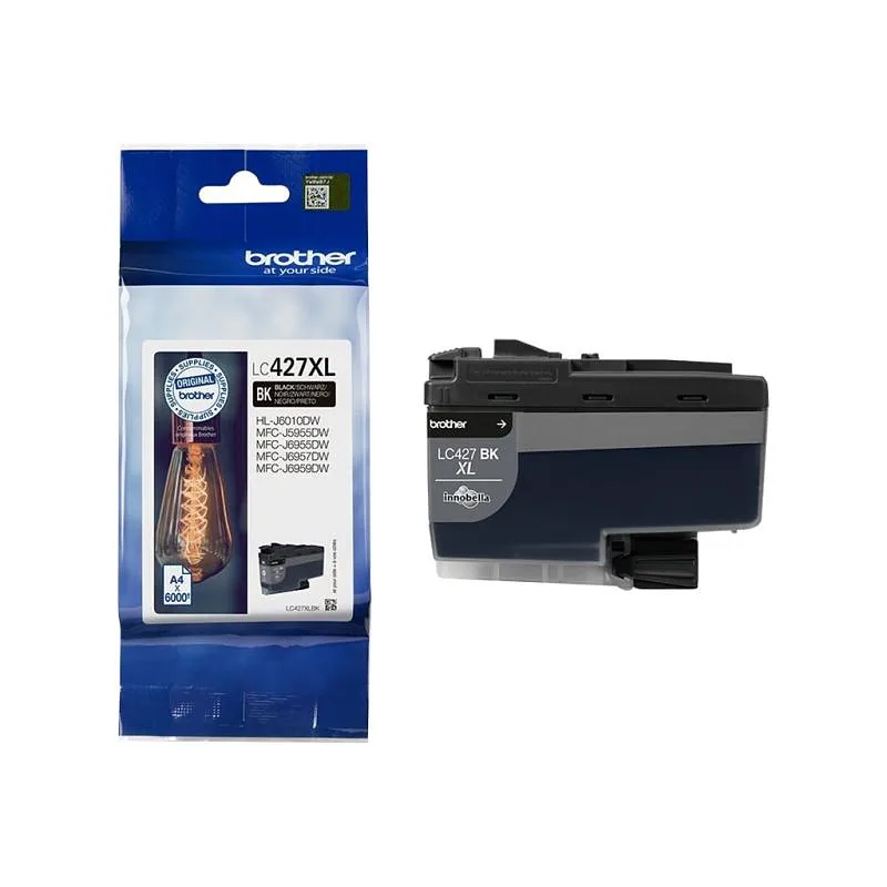 Brother LC-427XLBK tindikassett 1 tk Originaal High (XL) Yield Must