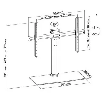 LH-GROUP ROTATING TABLE STAND 32-65″