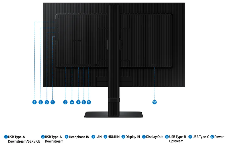 Samsung S24D604UAU PC lamekuvar 61 cm (24″) 2560 x 1440 pikslit Quad HD LED Must
