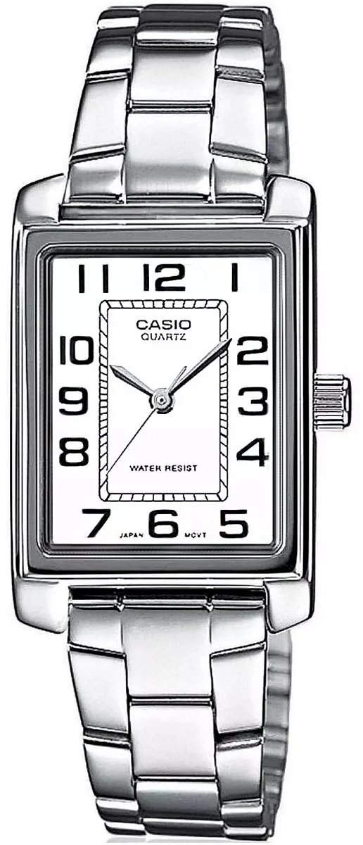 Casio Timeless LTP-1234PD-7BEG Women’s Watch 21mm Silver Case White Dial