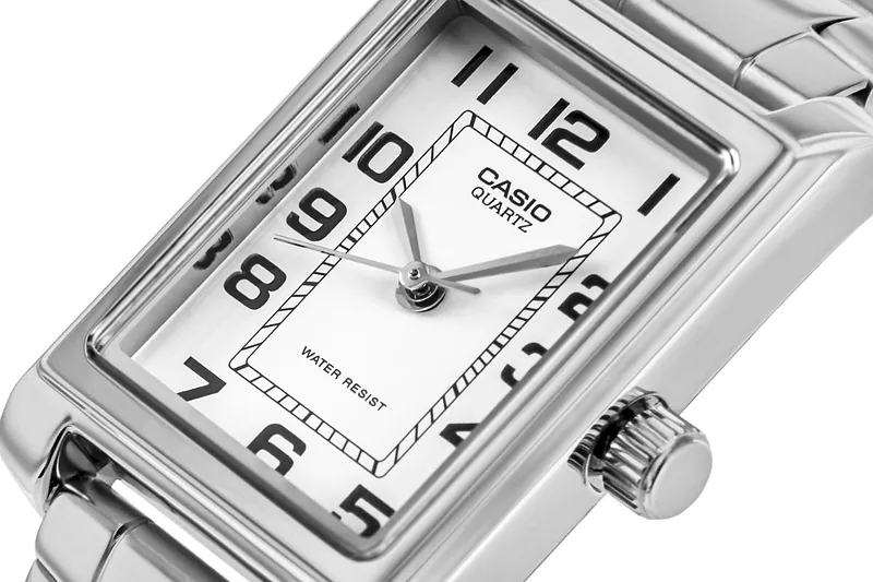 Casio Timeless LTP-1234PD-7BEG Women’s Watch 21mm Silver Case White Dial