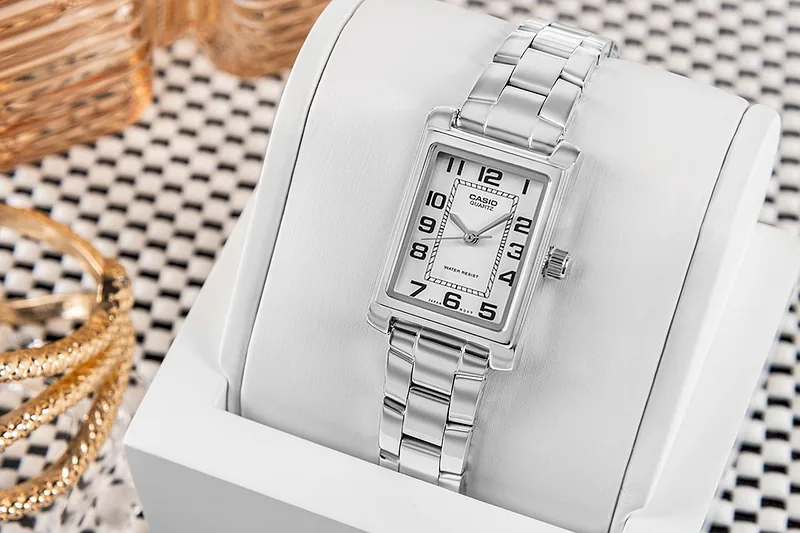 Casio Timeless LTP-1234PD-7BEG Women’s Watch 21mm Silver Case White Dial