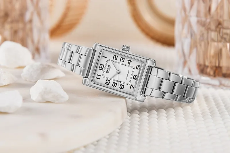 Casio Timeless LTP-1234PD-7BEG Women’s Watch 21mm Silver Case White Dial
