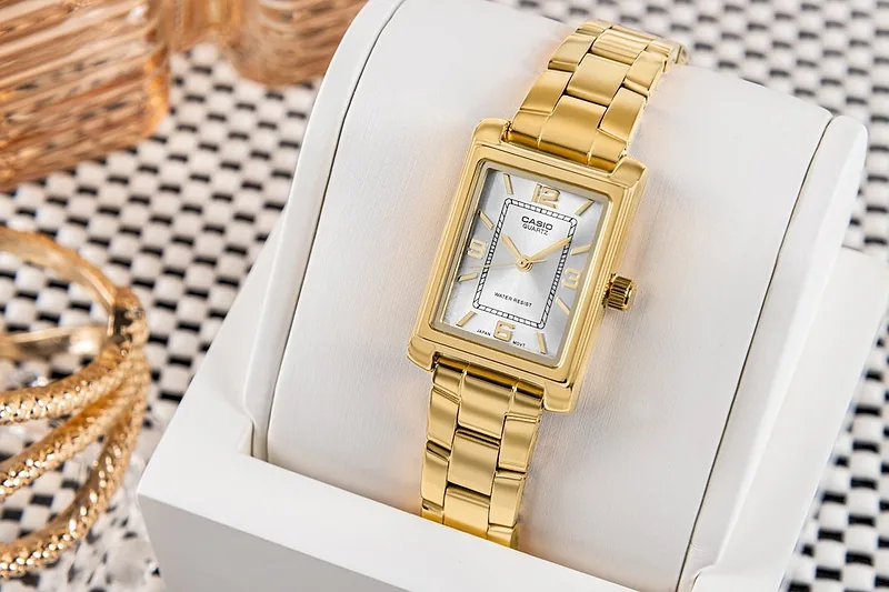 Casio Timeless LTP-1234PG-7AEG Women’s Watch 21mm Gold Case Silver Dial