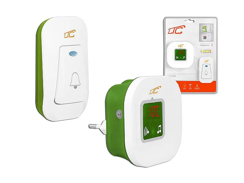 LTC LXDZ1 Electro Juhtmevaba uksekell koos termomeetriga, AC 230V
