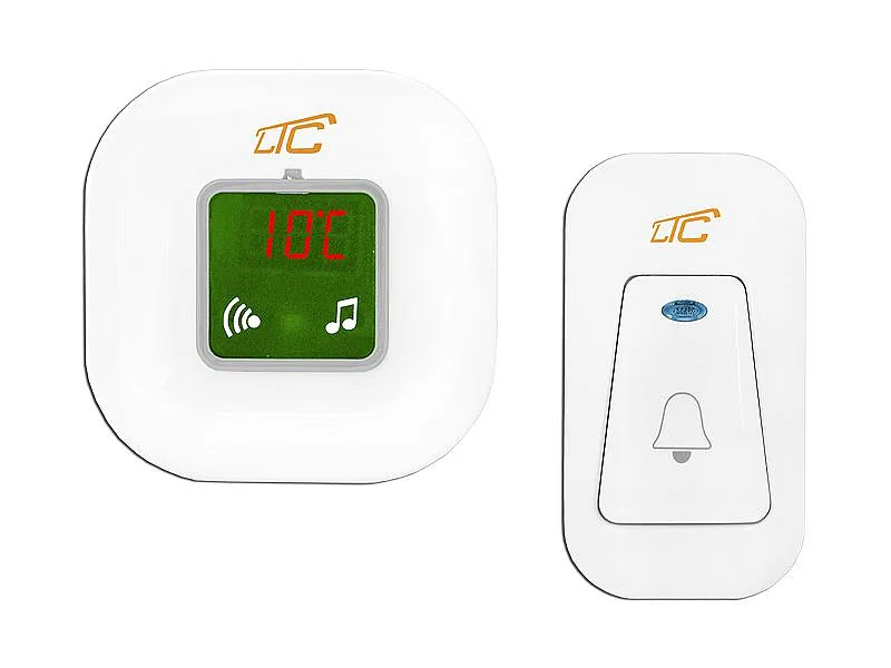 LTC LXDZ1 Electro Juhtmevaba uksekell koos termomeetriga, AC 230V