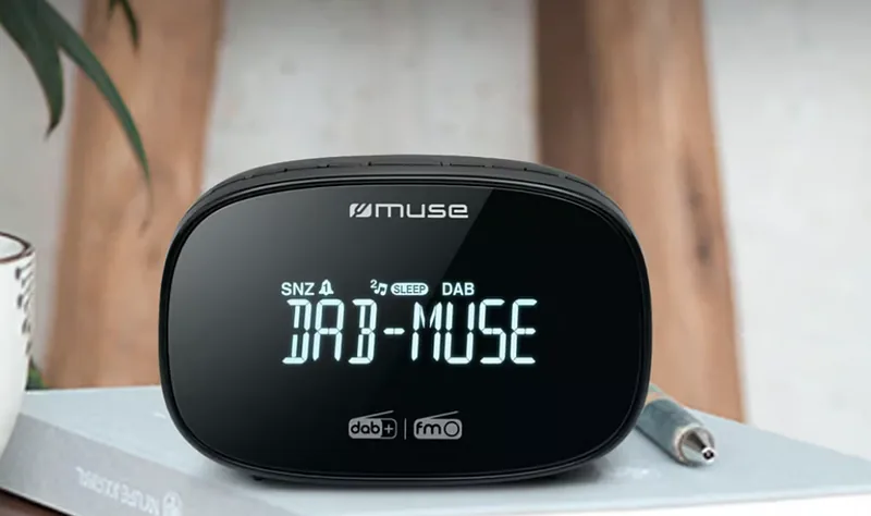 Muse, DAB+/FM Dual Alarm Clock Radio, M-150 CDB, Alarm function, AUX in, Black