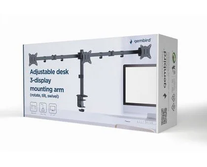Gembird MA-D3-01 Adjustable Desk Mounting Arm 27″