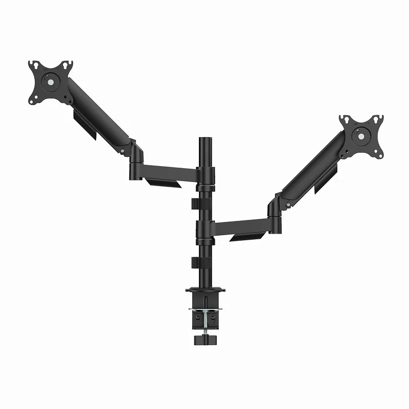 Gembird MA-DA2P-02 Adjustable desk 2-display mounting arm, 17”-32”, black