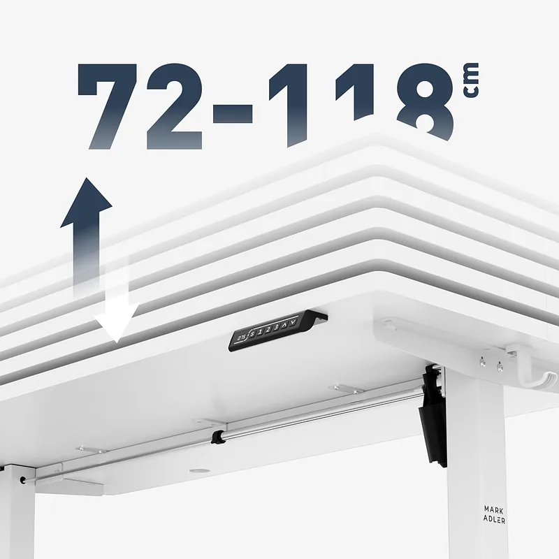 Electric desk Leader 7.3 White