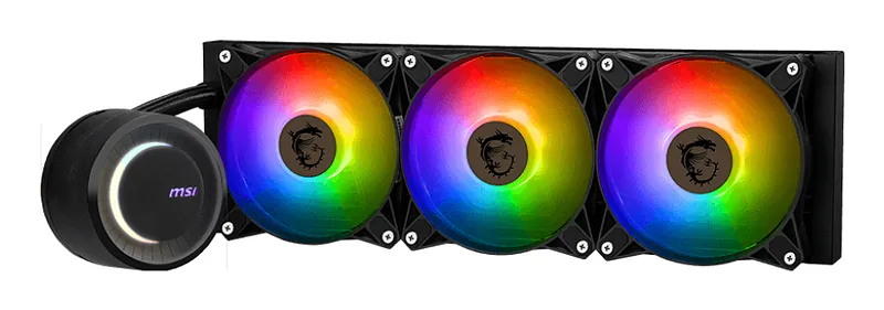MSI MAG CORELIQUID E360 arvuti jahutussüsteem Emaplaat, Protsessor Vedeljahutuskomplekt 12 cm Must