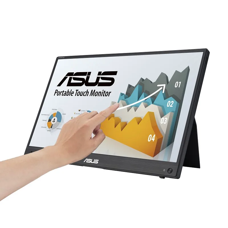 ASUS ZenScreen MB16AHT PC lamekuvar 39,6 cm (15.6") 1920 x 1080 pikslit Full HD Puutetundlik ekraan Must