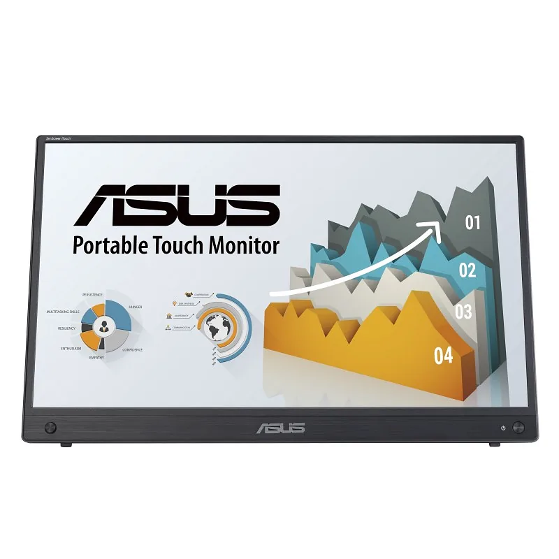ASUS ZenScreen MB16AHT PC lamekuvar 39,6 cm (15.6″) 1920 x 1080 pikslit Full HD Puutetundlik ekraan Must