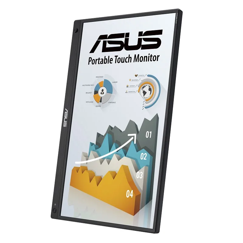 ASUS ZenScreen MB16AHT PC lamekuvar 39,6 cm (15.6″) 1920 x 1080 pikslit Full HD Puutetundlik ekraan Must