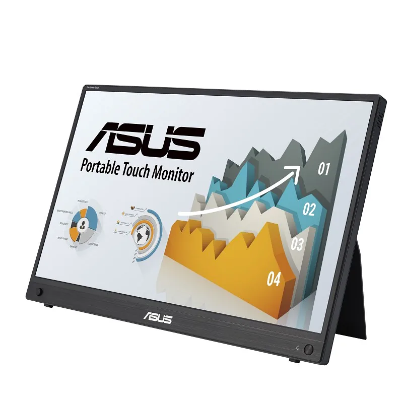ASUS ZenScreen MB16AHT PC lamekuvar 39,6 cm (15.6″) 1920 x 1080 pikslit Full HD Puutetundlik ekraan Must