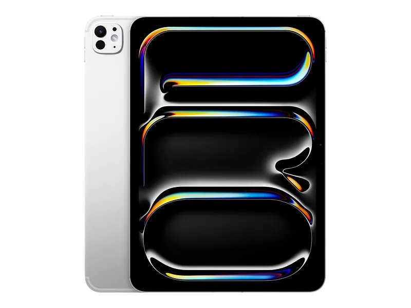 Apple, iPad Pro Wi-Fi + Cellular, 11 ", Silver, OLED, Ultra Retina XDR, Nano-texture glass, 2420 x 1668 pixels, Apple M5, 16 GB, 1000 GB, 3G, 4G, 5G, Wi-Fi, Front camera, 12 MP, Rear camera, 12 MP, Bluetooth, 6, iPadOS, USB-C charging cable