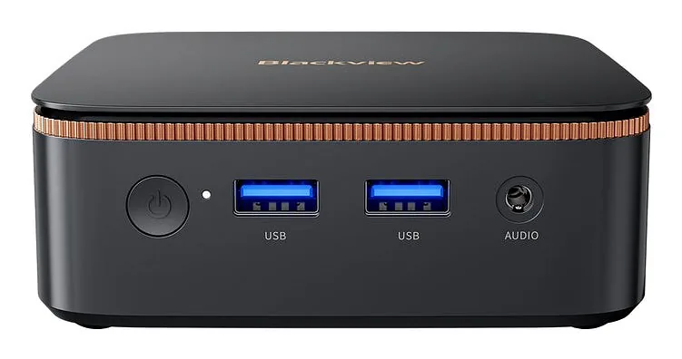 Blackview MP20 Mini PC with Ryzen 3 3300U, 8GB RAM, 256GB SSD, Windows 11 Pro, black