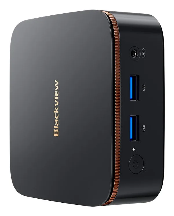 Blackview MP20 Mini PC with Ryzen 3 3300U, 8GB RAM, 256GB SSD, Windows 11 Pro, black