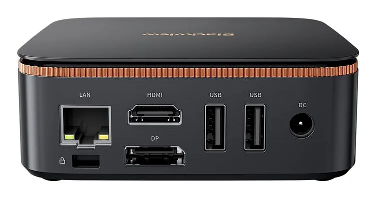 Blackview MP20 Mini PC with Ryzen 3 3300U, 8GB RAM, 256GB SSD, Windows 11 Pro, black