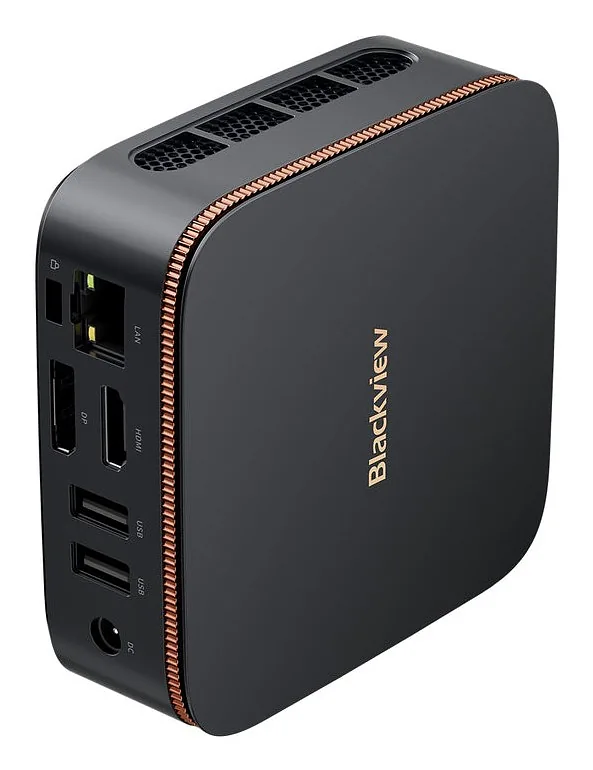 Blackview MP20 Mini PC with Ryzen 3 3300U, 8GB RAM, 256GB SSD, Windows 11 Pro, black