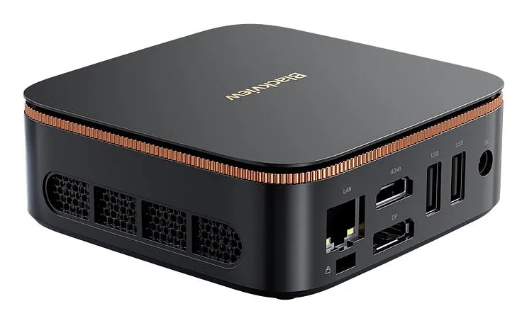 Blackview MP20 Mini PC with Ryzen 3 3300U, 8GB RAM, 256GB SSD, Windows 11 Pro, black