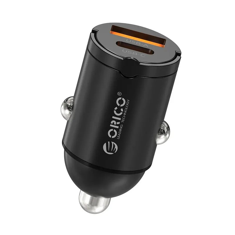 Orico Ładowarka samochodowa, USB-C 30W, USB-A 30W
