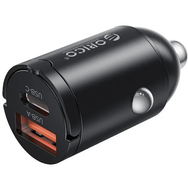 Orico Ładowarka samochodowa, USB-C 30W, USB-A 30W