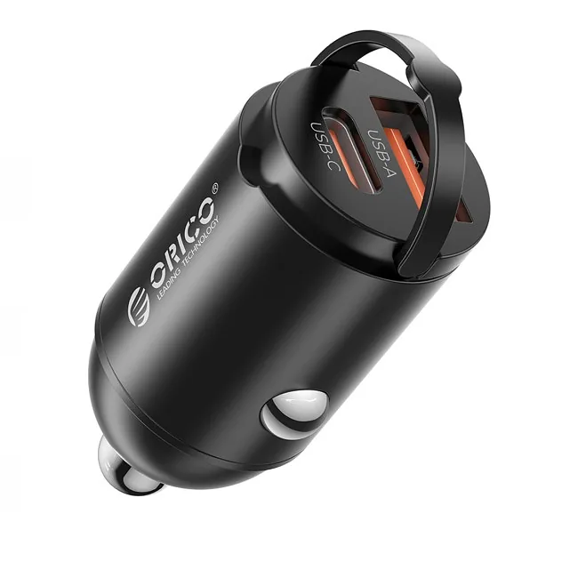 Orico Ładowarka samochodowa, USB-C 30W, USB-A 30W