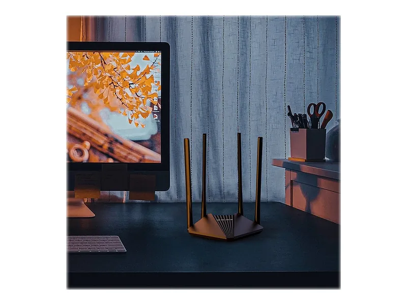 Mercusys, AC1200 Wireless Dual Band Gigabit Router, MR30G, 802.11ac, 867+300 Mbit/s, Ethernet LAN (RJ-45) ports 2× Gigabit LAN Ports, Mesh Support No, MU-MiMO Yes, Antenna type 4× 5 dBi Fixed Omni-Directional Antennas, 24 month(s)