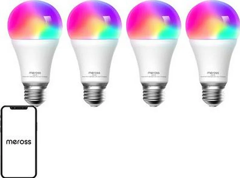 Inteligentna żarówka LED WiFi Meross MSL120 (HomeKit) (czteropak)