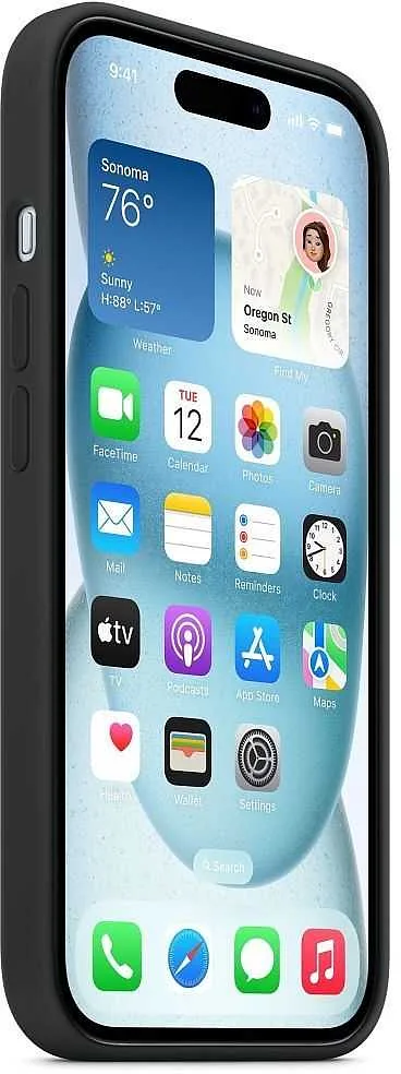 Apple "Silicone Case with MagSafe iPhone 15 Plus (MT103ZM/A)" Black