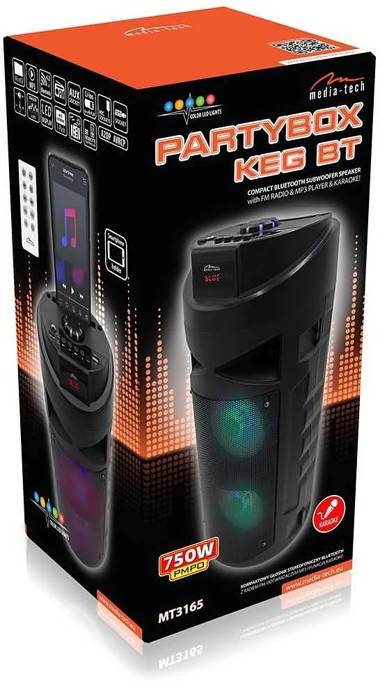 Media-Tech Partybox Keg BT MT3165 Black