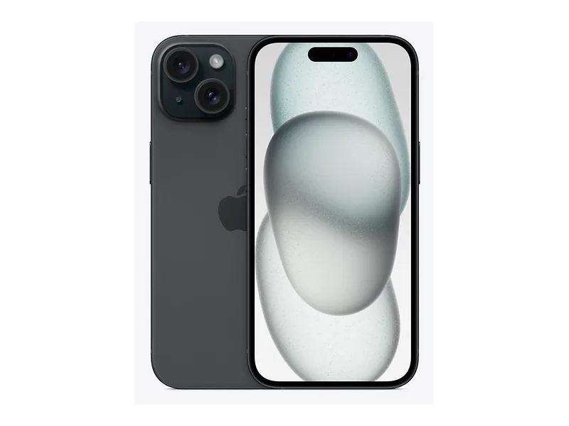Apple, iPhone 15, Black, 6.1 “, Super Retina XDR, 2556 x 1179 pixels, A16 Bionic, Internal RAM 6 GB, 128 GB, Dual SIM, 4G, Main camera resolution 48+12 MP, Secondary camera resolution 12 MP, iOS, 17