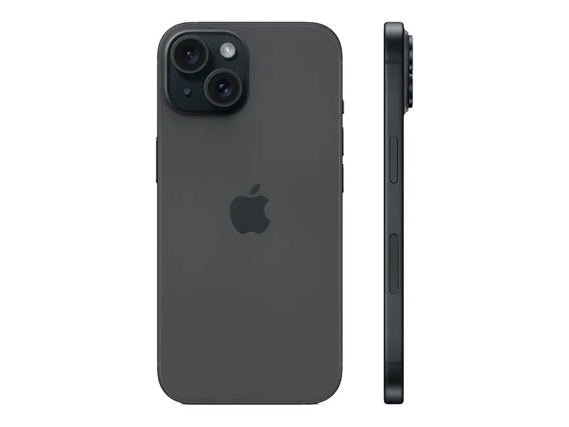 Apple, iPhone 15, Black, 6.1 “, Super Retina XDR, 2556 x 1179 pixels, A16 Bionic, Internal RAM 6 GB, 128 GB, Dual SIM, 4G, Main camera resolution 48+12 MP, Secondary camera resolution 12 MP, iOS, 17