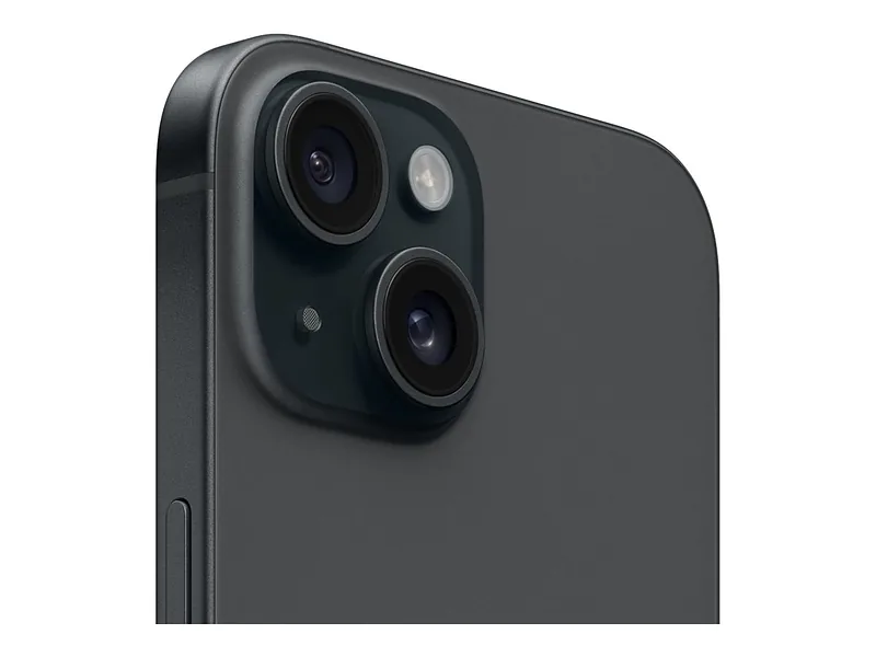 Apple, iPhone 15, Black, 6.1 “, Super Retina XDR, 2556 x 1179 pixels, A16 Bionic, Internal RAM 6 GB, 128 GB, Dual SIM, 4G, Main camera resolution 48+12 MP, Secondary camera resolution 12 MP, iOS, 17