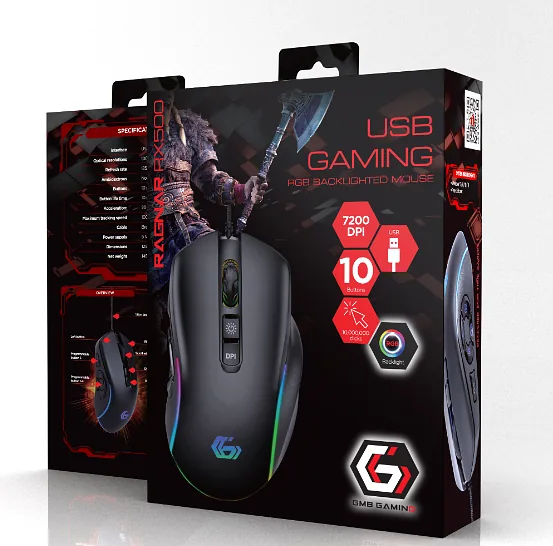 Gembird Backlighted Computer Mouse RGB / USB