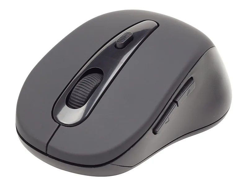 Gembird, MUSWB2, Optical Bluetooth mouse, 6 button, Black, Grey
