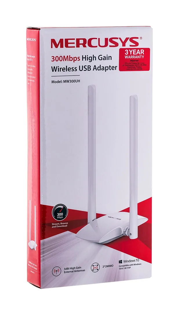 Mercusys 300Mbps High Gain Wireless USB Adapter