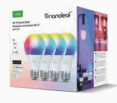 Nanoleaf Essentials Smart A60 E27 WiFi 9W 4pcs