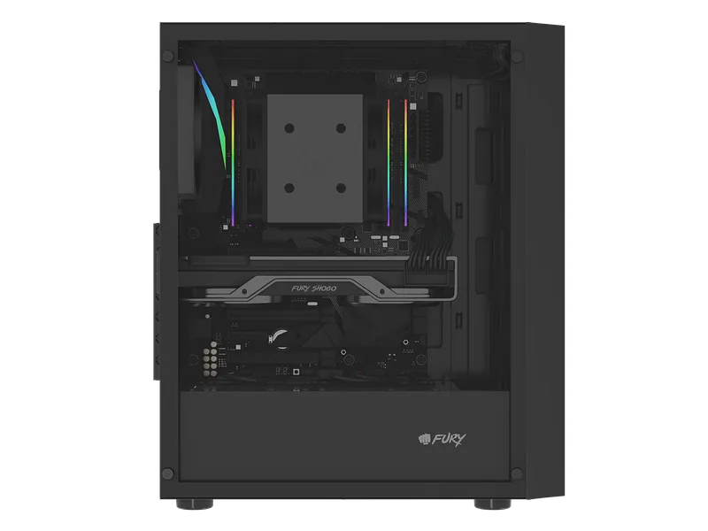 Fury PC Case, SHOBO SH8F, Black, Midi Tower